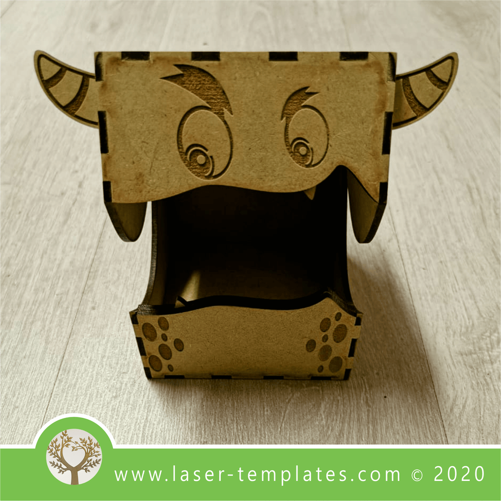 Laser Ready Damien The Monster Box Vector File – Laser Ready Templates