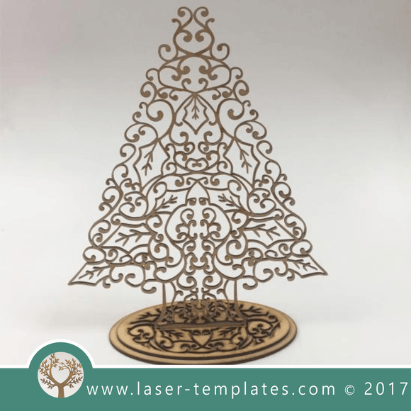 Laser cut tree template. Online 3d vector design download free patterns every day. Decorative Tree