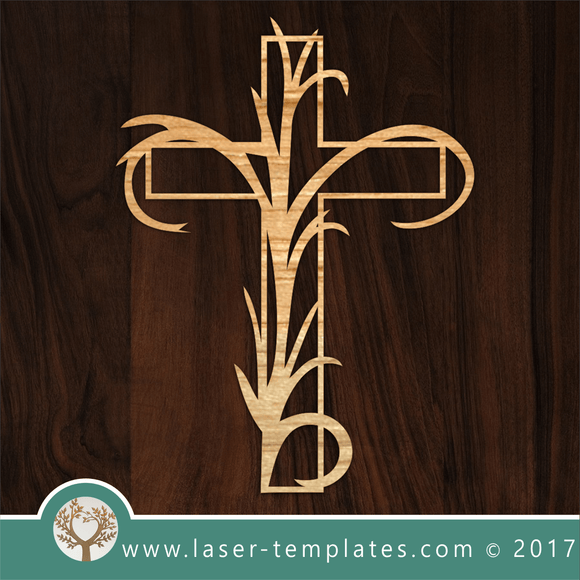 Laser cut cross template, pattern, design. Free vector designs every day. Delicate Cross Template.