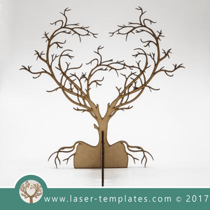 Laser cut tree template. Online 3d vector design download free patterns every day. Delicate Heart Tree 3mm