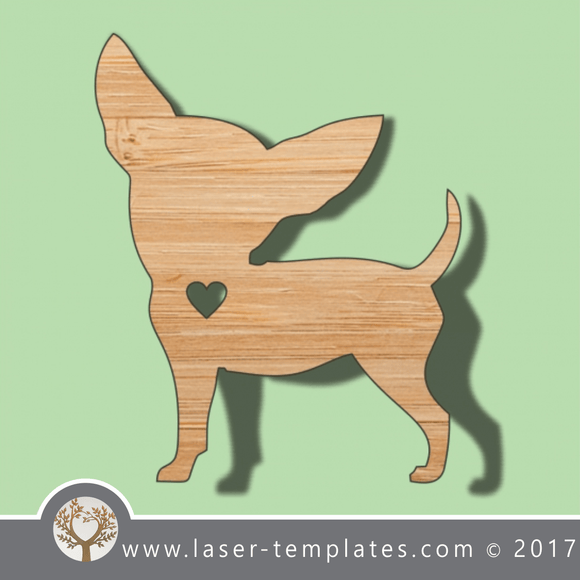 Dog template, online laser cut design store. Download Vector patterns.