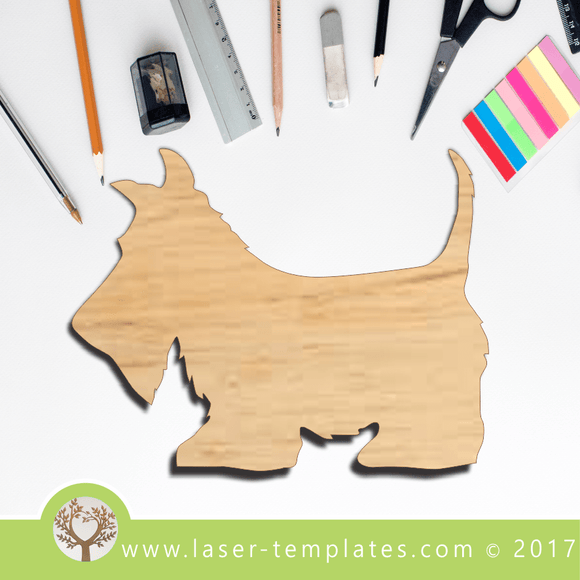 Laser Cut Dog Silhouette Template, Download Laser Ready Vectors.