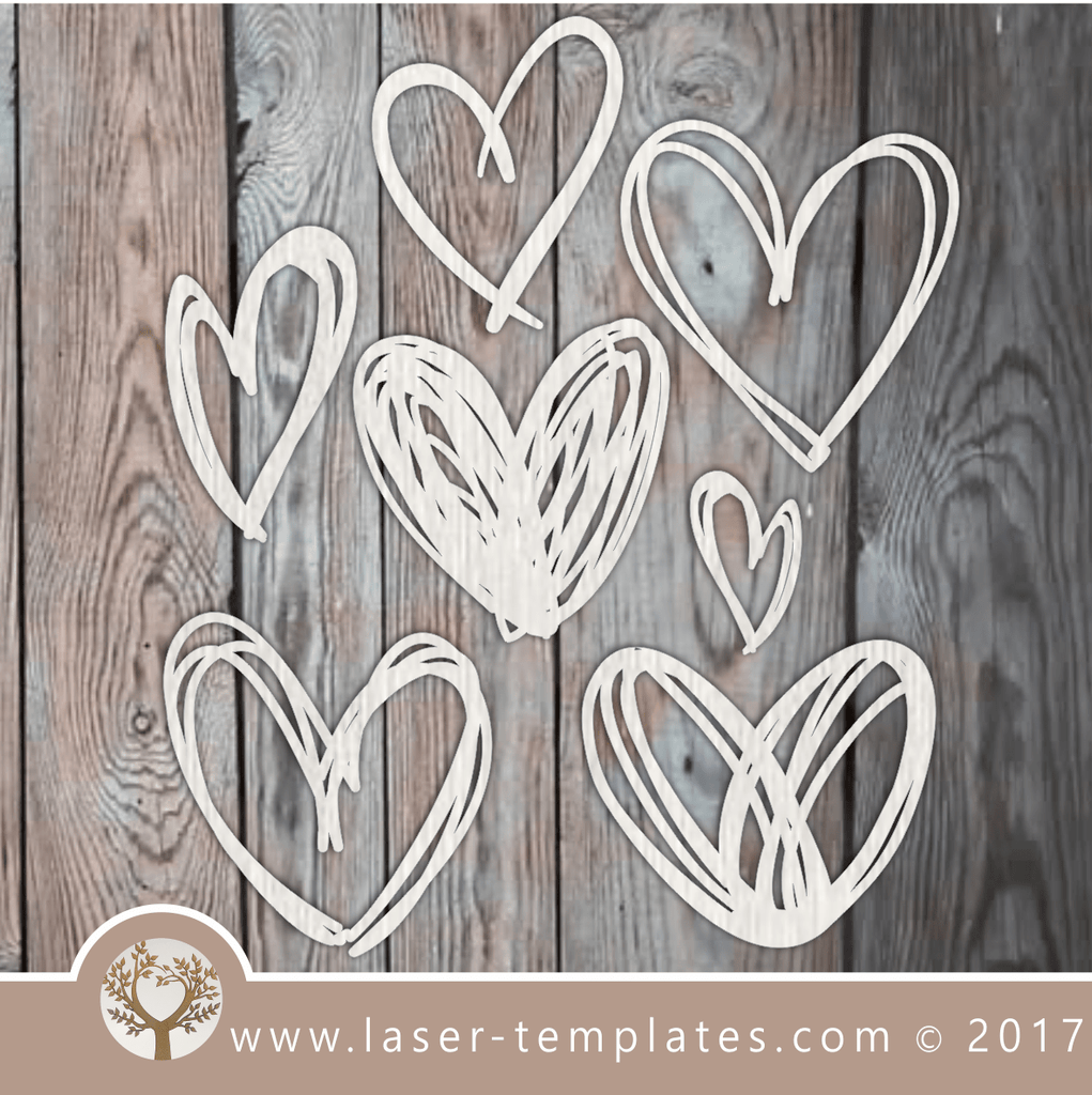 Heart template laser cut online store, free vector designs every day ...