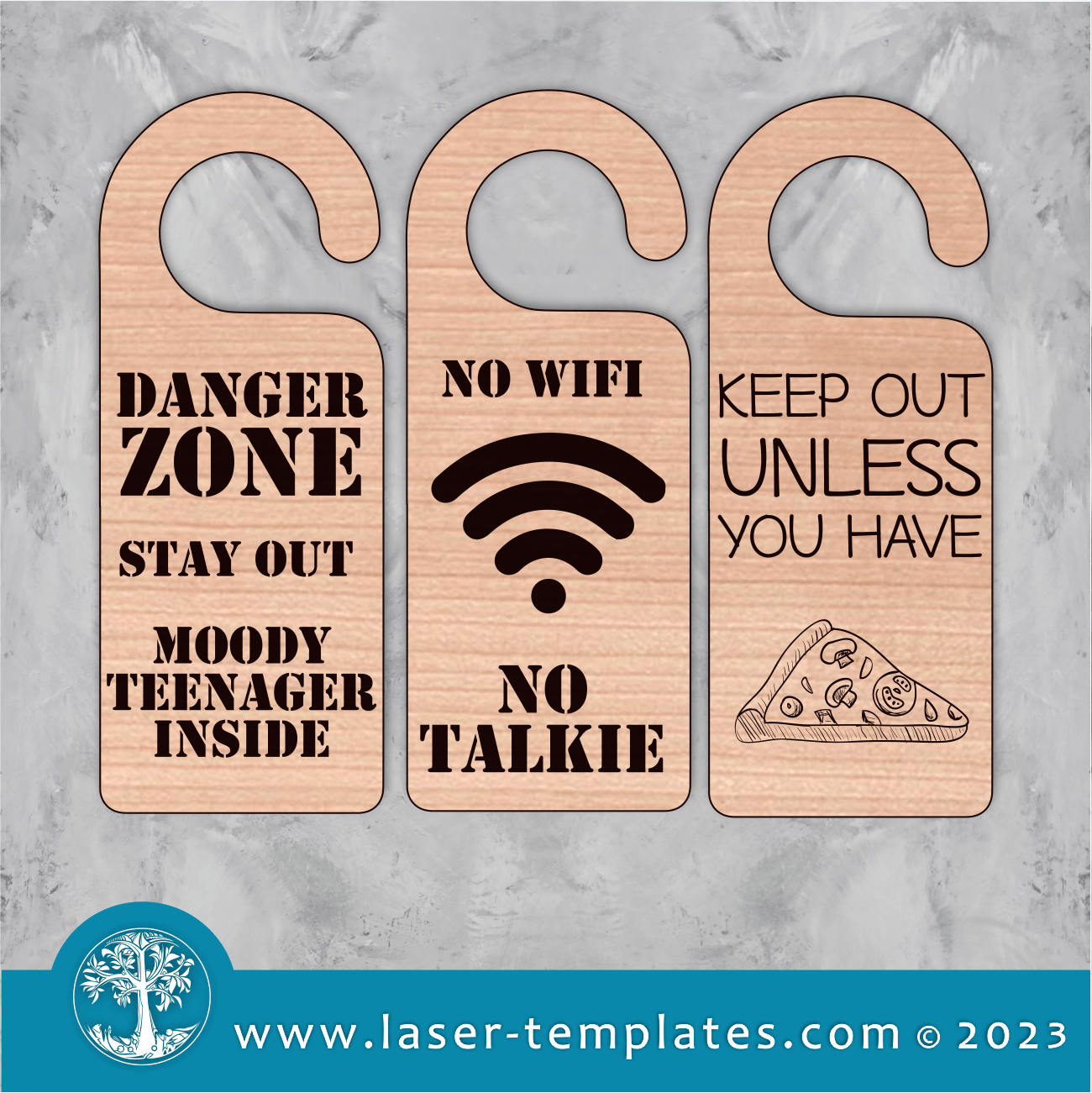Door Hangers Teenagers – Laser Ready Templates