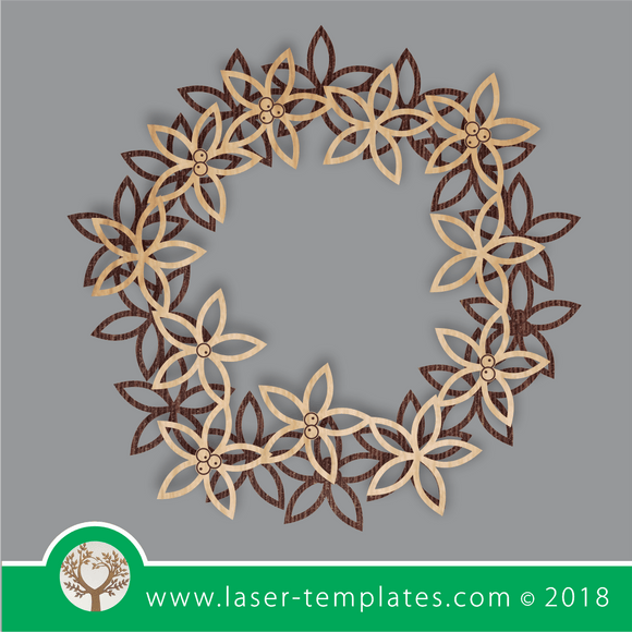 Double Layer flower christmas Wreath