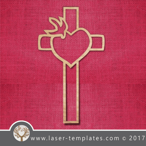 Laser cut cross template, pattern, design. Free vector designs every day. Dove Cross