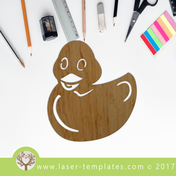 Laser Cut Duckie Template, Download Laser Ready Vector Designs.