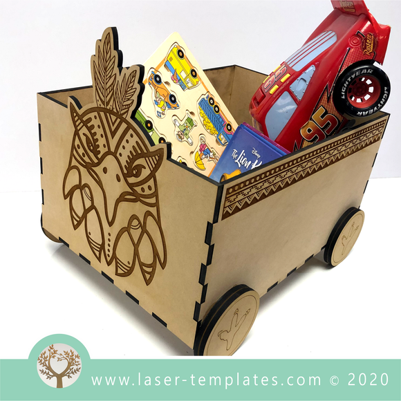 Laser Cut Ready Eagle Toy Box Vector File