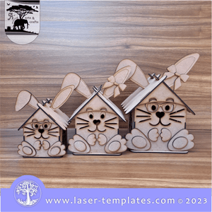 Easter Bunny House Box, 3 Sizes