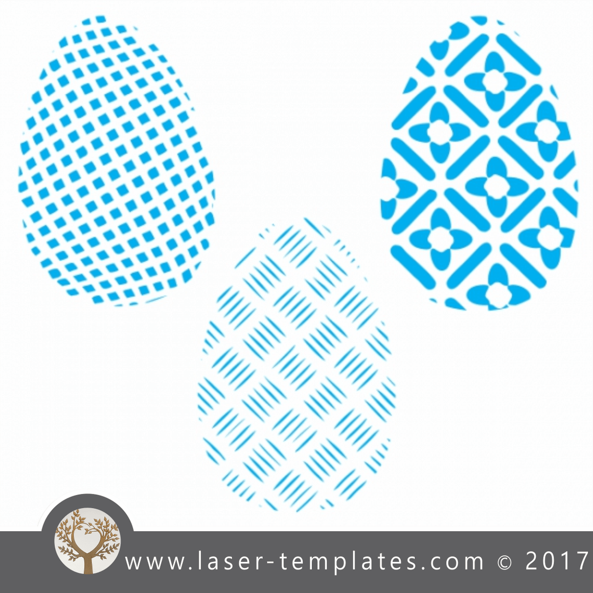 Laser Cut Easter Egg Stencils Set 1 free vector downloads