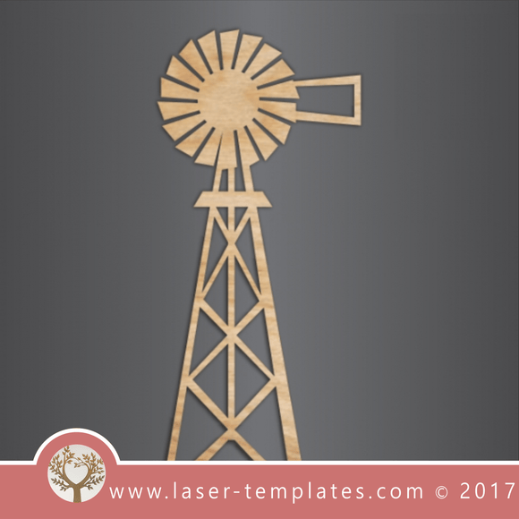 Farm Windmill Laser cut template. Download free Vector designs every day.