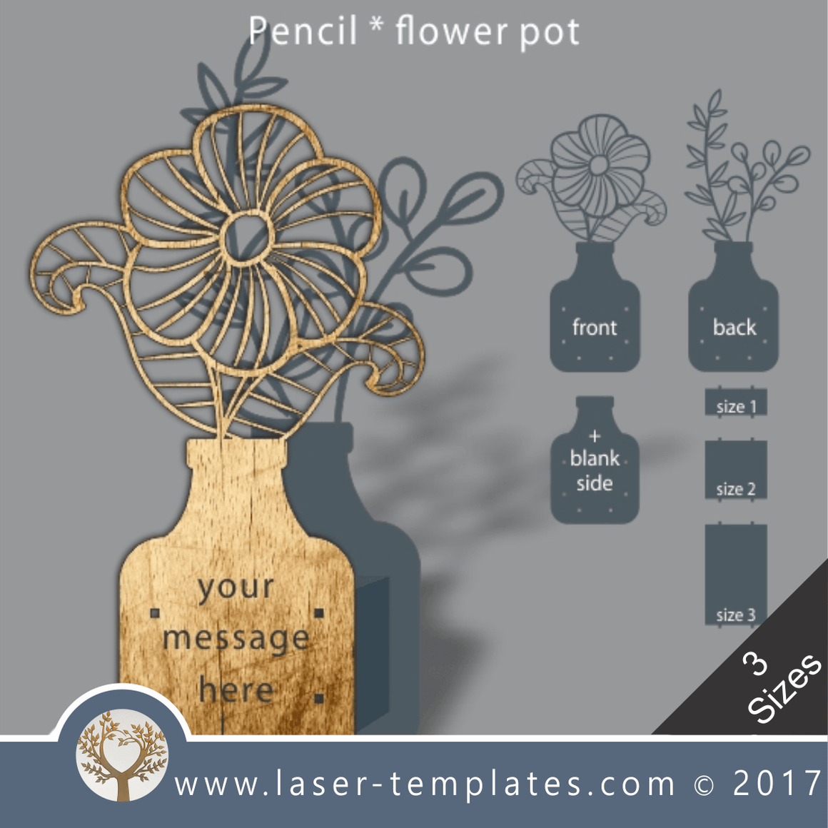 Laser Cut Flower Pot and Vase Designs – Laser Ready Templates