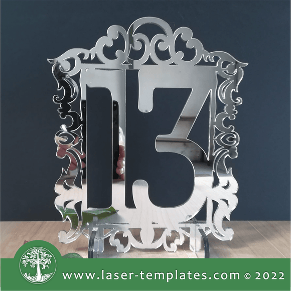 Frame Table Numbers 1-20