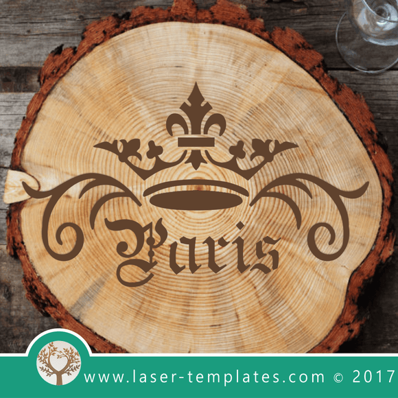 Laser Cut French Stencil 5 Template, Download Laser Ready Vectors.