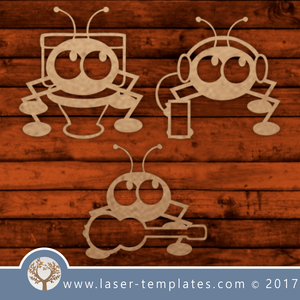 Fun ants template for laser cutting. Vector online store. Free designs.elements to personalize the design. fun Ants .
