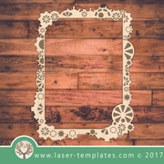 Gear Frame laser cut template, download vector drawings. – Laser Ready ...