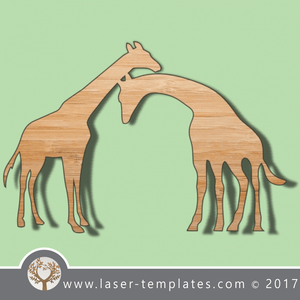 Giraffe template, online laser cut design store. Download Vector patterns.