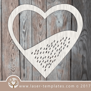 Heart template laser cut online store, free vector designs every day. Grate Heart.
