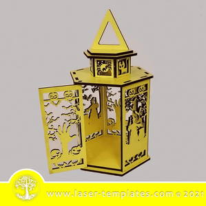 Laser cut template for Halloween Lantern 1. Kids Interior and exterior design décor, Mothers Day gift, birthday present or add to your product catalog and perfect for Christmas as well or any occasion really. Cut out of 3mm wood, hardboard or acrylic.  You can add and remove elements or personalize the design.   This is designed for 3mm materials ONLY.  Size: 155mm in Height  WinZIP file contains the following VECTOR files: AI, EPS, SVG, DXF, PDF, CDR