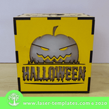 Halloween Lightbox 3 template, online Vector design store for laser cut patterns.