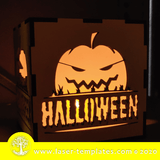Halloween Lightbox 3 template, online Vector design store for laser cut patterns.