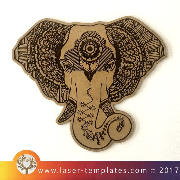 Laser Cut Hand Drawn Elephant Template, Download Vector Designs Online