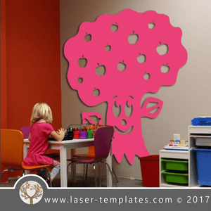 Happy tree Laser cut template. Vector design download free patterns every day. Happy TREE 2.