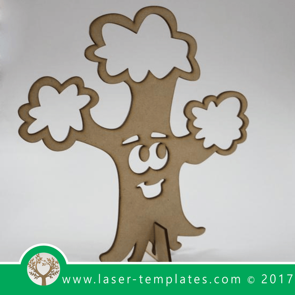 Laser cut tree template. Online 3d vector design download free patterns every day. Happy Tree 6