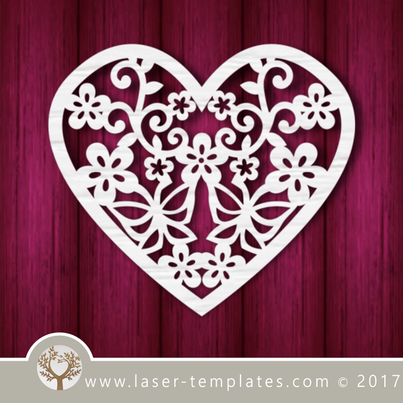 Heart template laser cut online store, free vector designs every day. Heart 02.