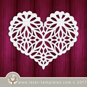 Heart template laser cut online store, free vector designs every day. Heart 05.