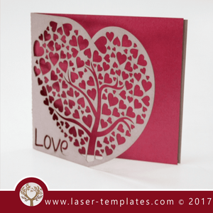 Laser cut template, wedding invite card, Get online now, free vector designs every day. Heart invite