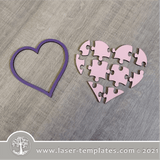 Heart Puzzle Coaster FREEBIE