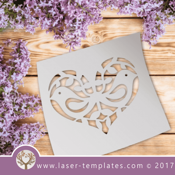 Heart stencil template laser cut free vector templates every day. Heart Stencil03