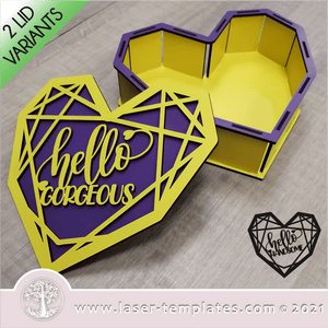 Hello Gorgeous Heart Box - 2 Lids