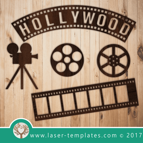 Laser Cut Hollywood Props Template, Download Laser Ready Vectors.
