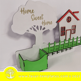 This Laser cut Home Sweet Home Keyholder design can be use for wall art, gifts, interior design decor. Cut out of wood, hardboard, acrylic. You can scale and add or remove elements to personalize this design. Our templates are all tested.   MINIMUM SIZE: 440mm x 330mm   WinZIP file contains the following VECTOR files: AI, EPS, SVG, DXF, CDR  KINDLY NOTE! This is a digital product send via email. No physical products will be sent to you.