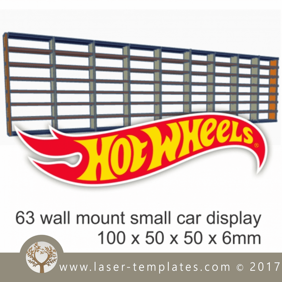 Kids wall mount car display template.