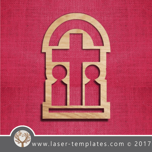Laser cut cross template, pattern, design. Free vector designs every day. House Cross