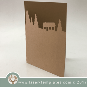 Laser Cut House In The Woods Template, Download Vector Files Online.