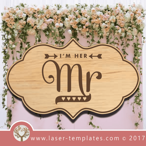 Laser Cut Wedding Sign Template, Download Vector Designs Online.