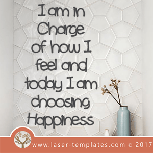 Laser Cut In Charge Wall Quote Template, Download Vector Designs.