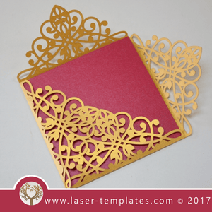 Laser cut template, wedding invite card, Get online now, free vector designs every day. Invite flower