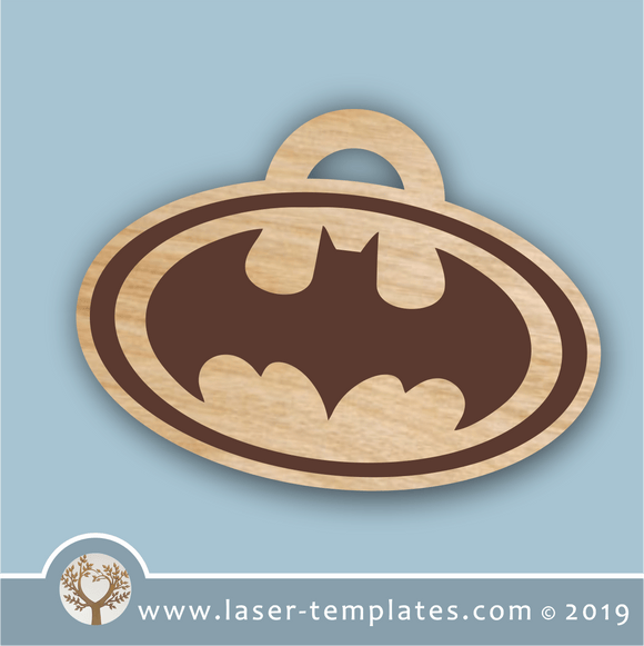 laser cutting templates Keyring - Batman 