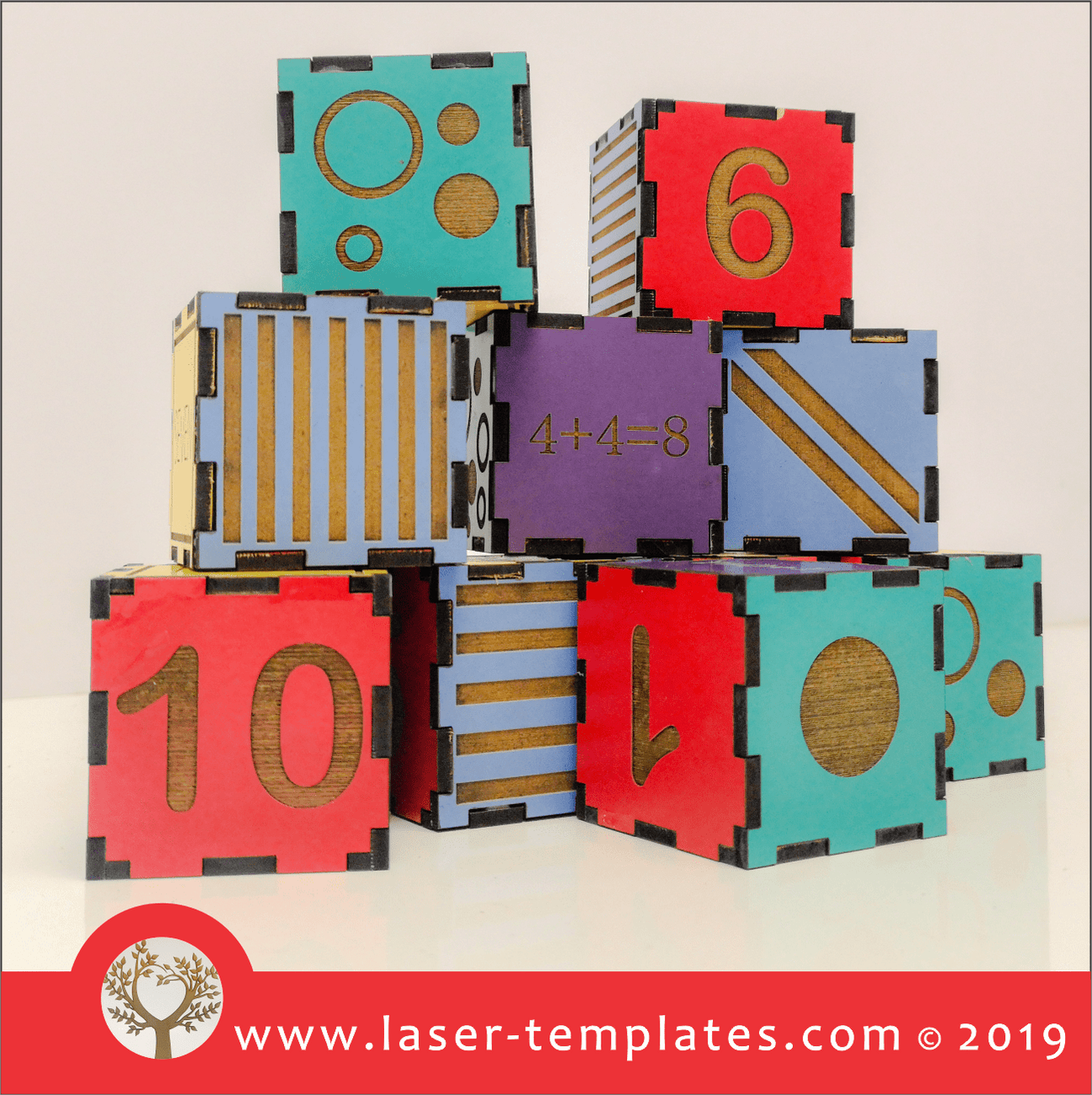 Laser cut template for Kids Number Building Blocks - Afrikaans – Laser ...