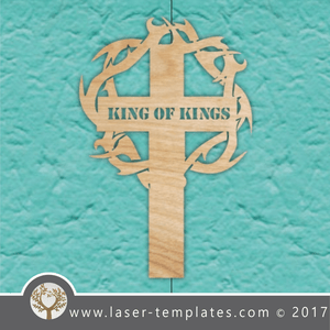 Laser cut cross template, pattern, design. Free vector designs every day. King of Kings109