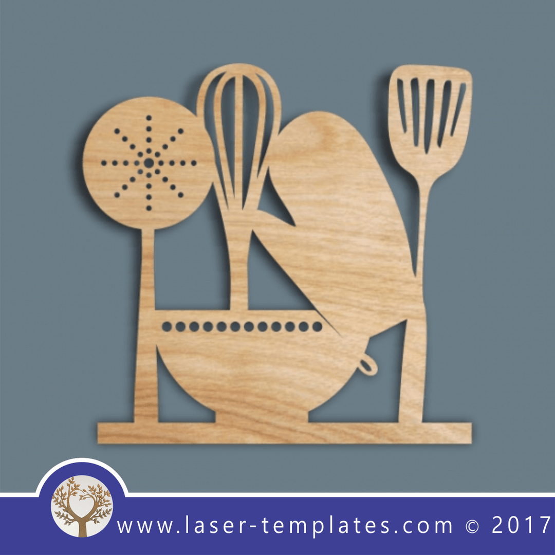Laser cut and engrave kitchen wall art , buy online now, free vector ...