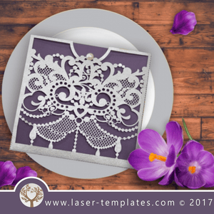 Laser cut wedding template invite, envelope, pockets, buy online now, free vector designs every day. Lace wedding invite