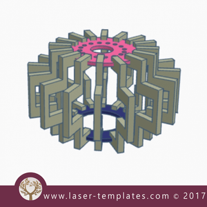 Lampshade template. Laser cut online store, download pattern.