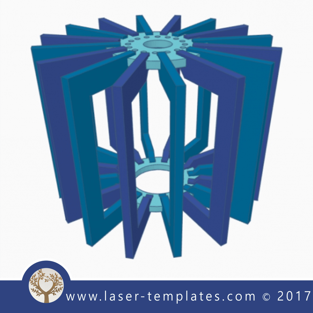 Lampshade template. Laser cut online store, download pattern. Laser