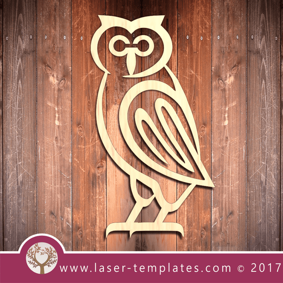 Laser Cut Large Owl Template, Download Laser Ready Vector Designs.